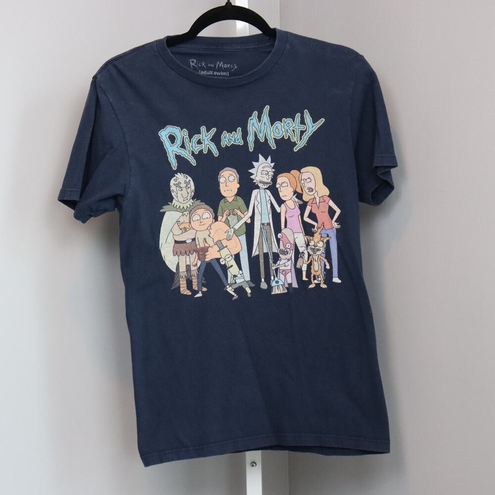 Rick and Morty T-Shirt – Adult Swim Ripple Junction Tee‎ Size Small